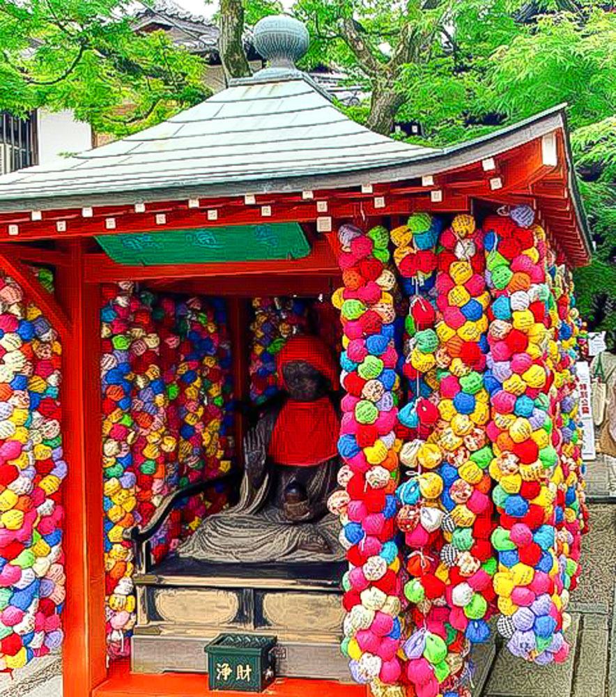 八坂庚申堂、くくり猿、7月夏、京都市京都府の観光・撮影スポットの名所