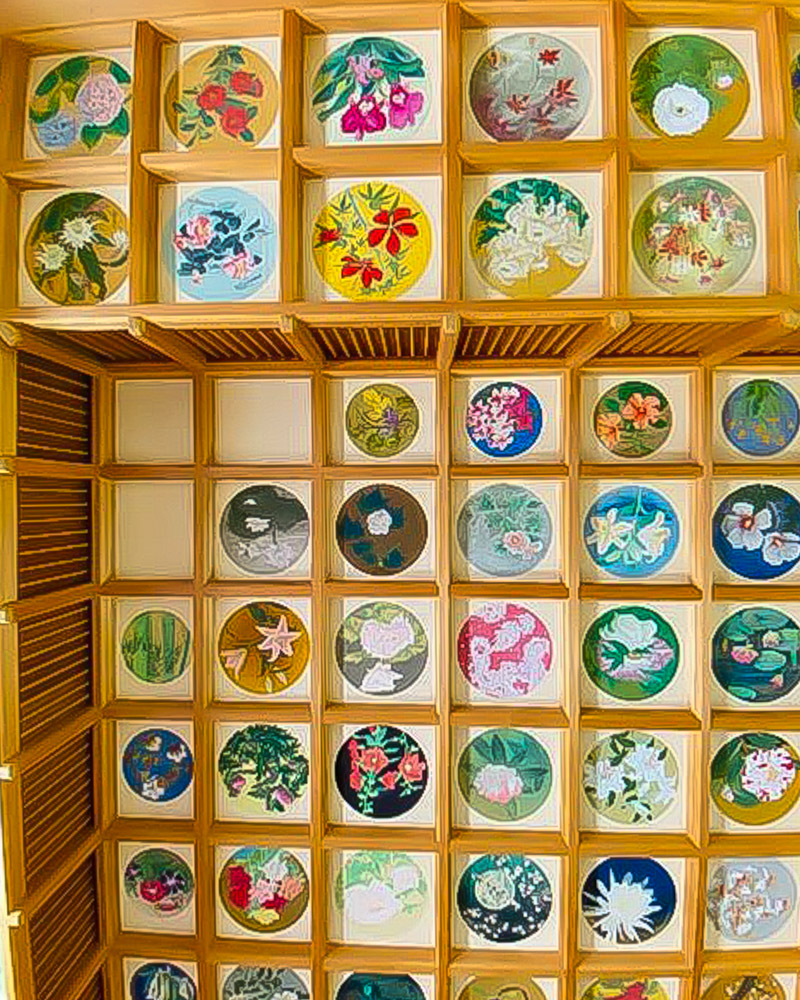 橘寺、天井画、5月夏、奈良県高市郡の観光・撮影スポットの名所