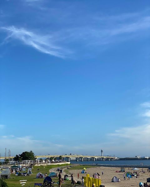 りんくう海浜緑地、ビーチ、8月夏、愛知県常滑市の観光・撮影スポットの名所