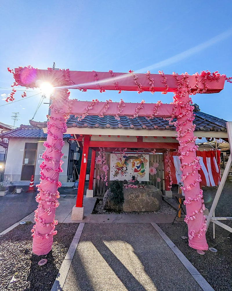 別小江神社、3月春、名古屋市北区の観光・撮影スポットの画像と写真