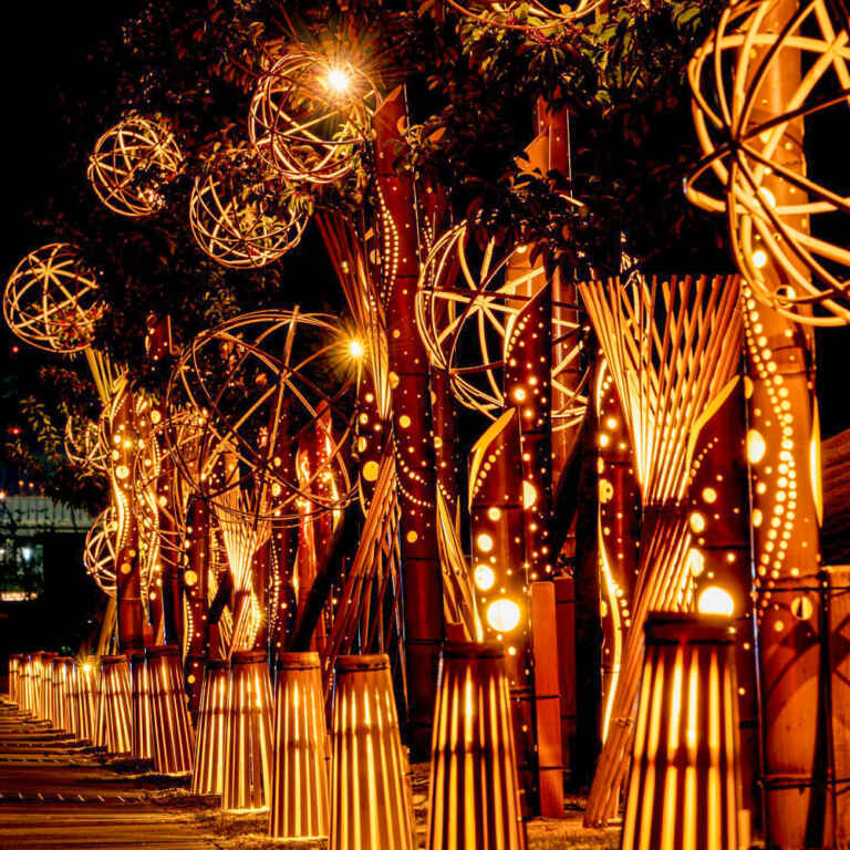 朝日町の竹あかり（ふれあいパーク）三重県三重郡の観光・撮影スポットの名所 東海カメラマップ