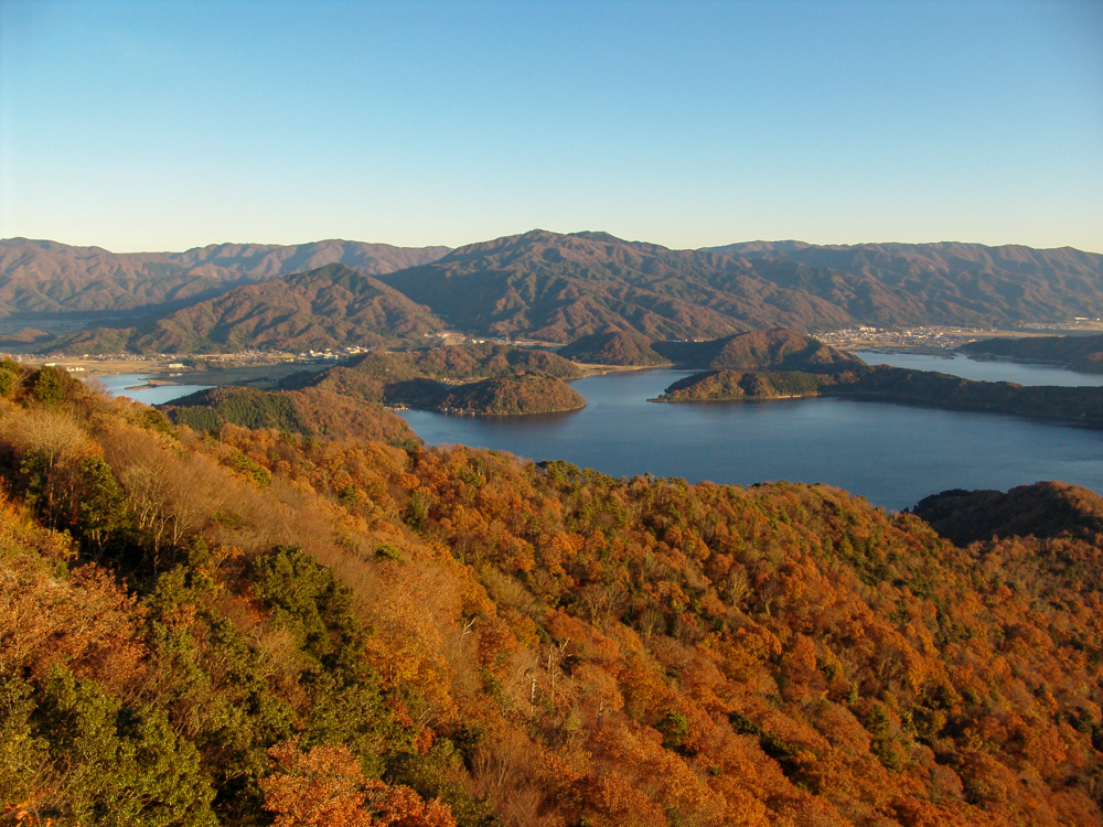 三方五湖レインボーライン山頂公園(夏)、紅葉、１１月夏、福井県三方郡の観光・撮影スポット