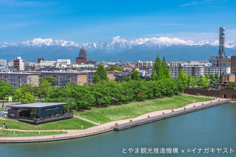 富岩運河環水公園 、桜 、６月夏、富山県富山市の観光・撮影スポット
