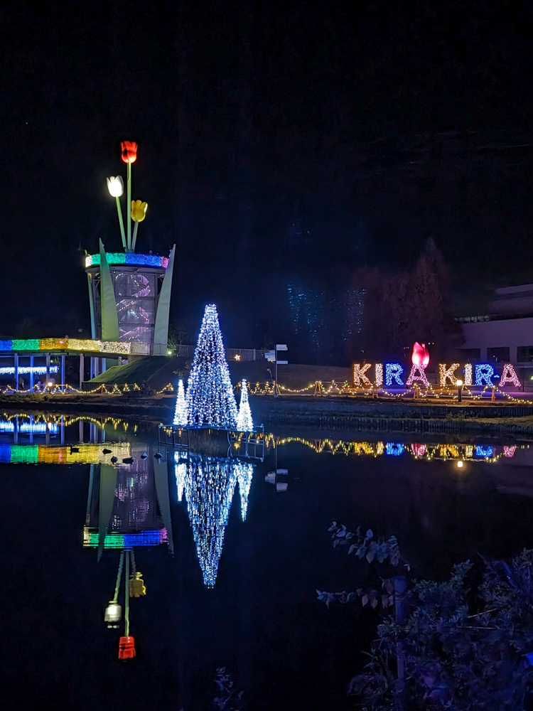 KIRAKIRAミッション、イルミネーション、１２月冬、富山県砺波市の観光・撮影スポット