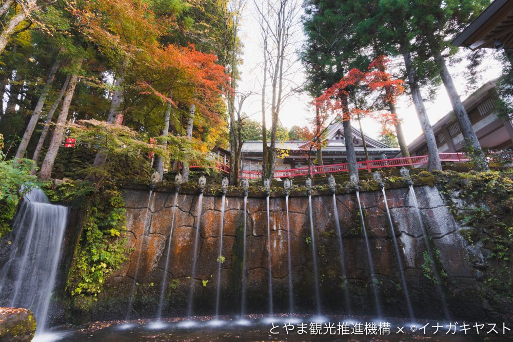 大岩山十二支滝、紅葉、１１月、富山県中新川郡の観光・撮影スポット