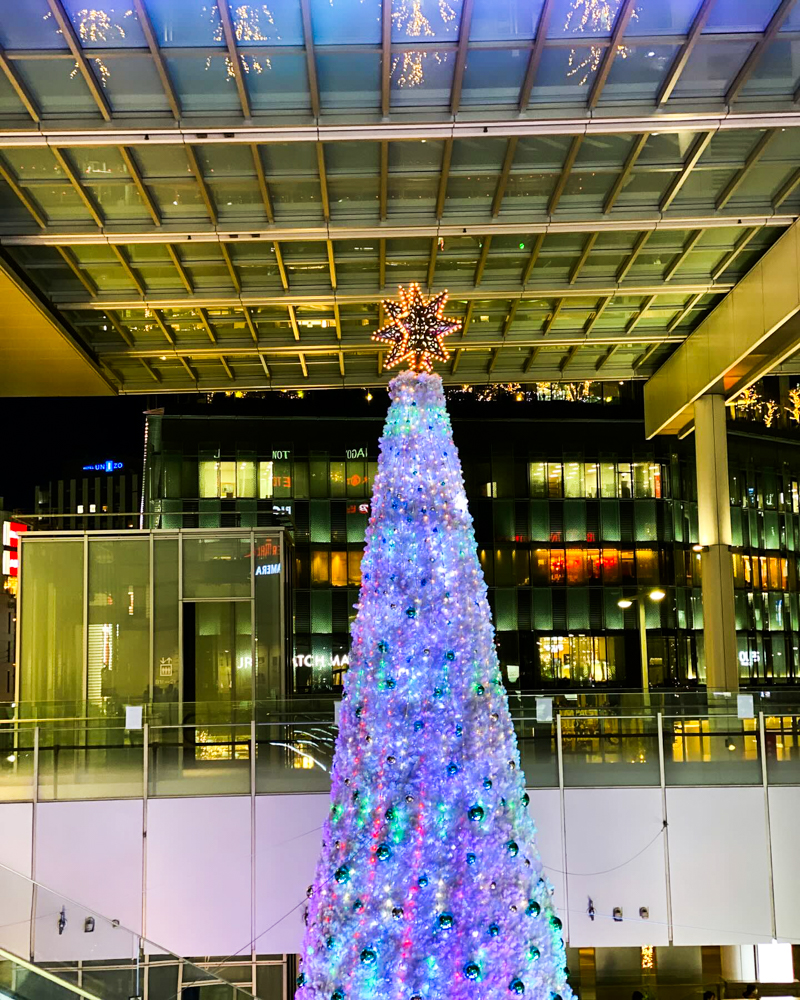 JRセントラルタワーズ／JRゲートタワー、クリスマスイルミネーション、夜景、名古屋市中村区の観光・撮影スポットの名所