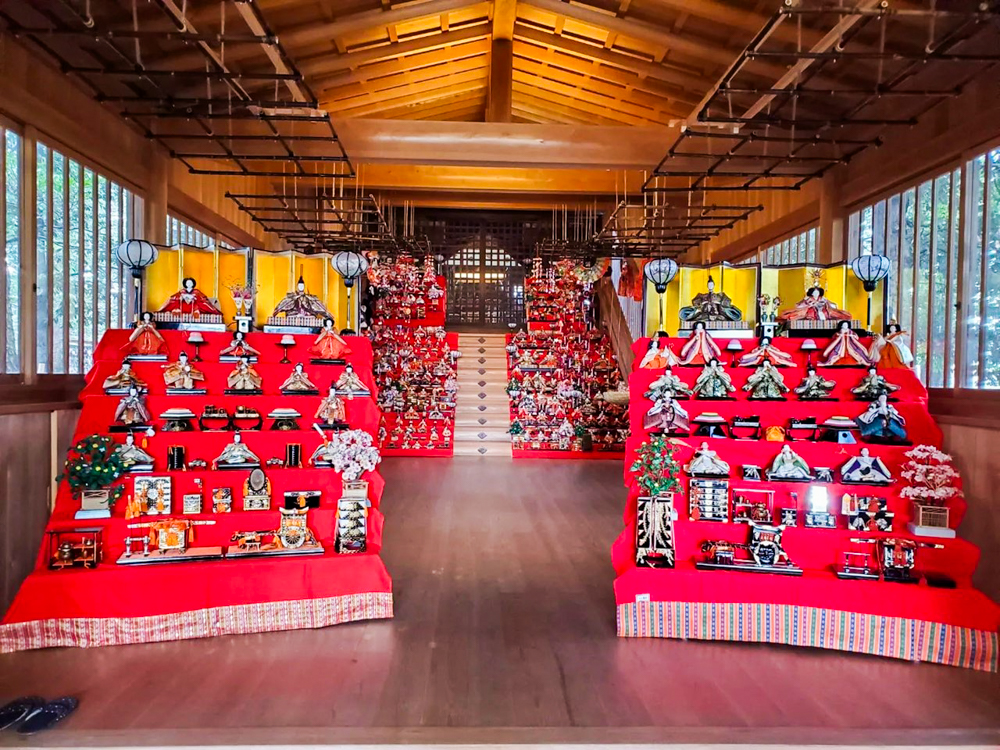 堤治神社、ひな祭り、３月春、愛知県一宮市の観光・撮影スポットの画像と写真