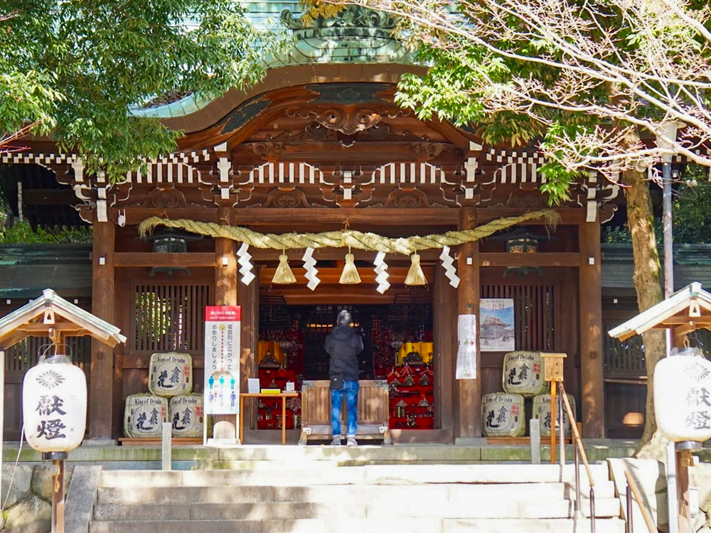 堤治神社、３月春、愛知県一宮市の観光・撮影スポットの画像と写真