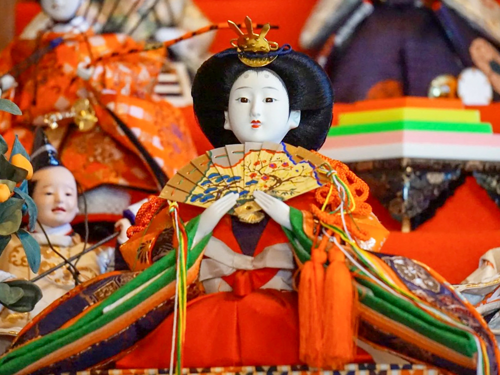 堤治神社、ひな祭り、３月春、愛知県一宮市の観光・撮影スポットの画像と写真