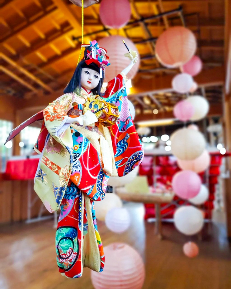 堤治神社、ひな祭り、３月春、愛知県一宮市の観光・撮影スポットの画像と写真