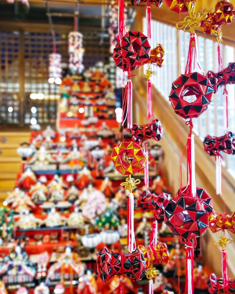 堤治神社、ひな祭り、３月春、愛知県一宮市の観光・撮影スポットの画像と写真