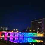 殿橋、ライトアップ、愛知県岡崎市の観光・撮影スポットの名所