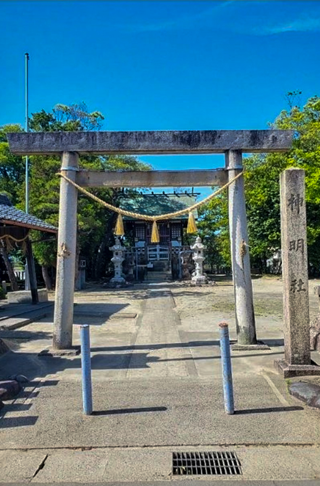 神明社(曽根)、花手水舎、あじさい、6月夏、愛知県一宮市の観光・撮影スポットの名所