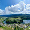 遠見山見晴らし岩岐阜のグランドキャニオン (1)、７月夏、岐阜県加茂郡の観光・撮影スポットの名所