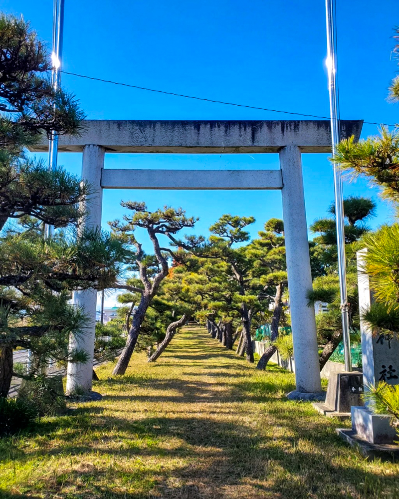 鞆江神社、紅葉、11月の花、愛知県一宮市の観光・撮影スポットの画像と写真