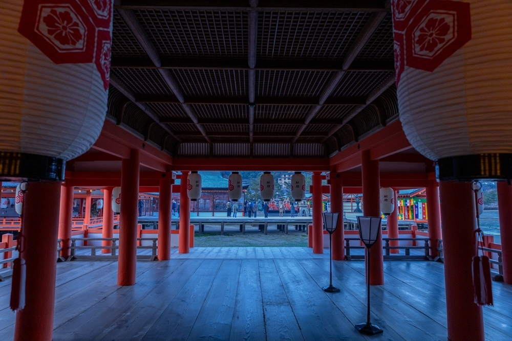 厳島神社、１月冬、広島県廿日市市の観光・撮影スポットの名所