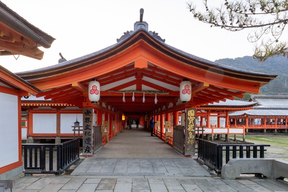 厳島神社、１月冬、広島県廿日市市の観光・撮影スポットの名所