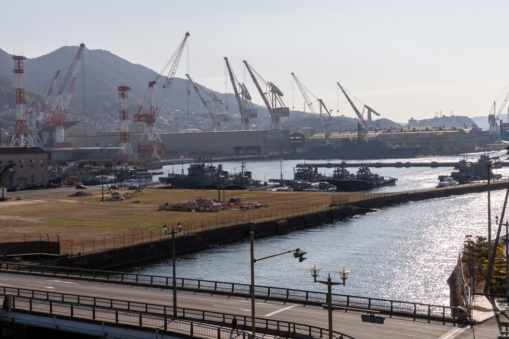 自衛隊、１月冬、広島県呉市の観光・撮影スポットの名所