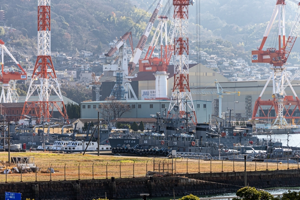 自衛隊、１月冬、広島県呉市の観光・撮影スポットの名所