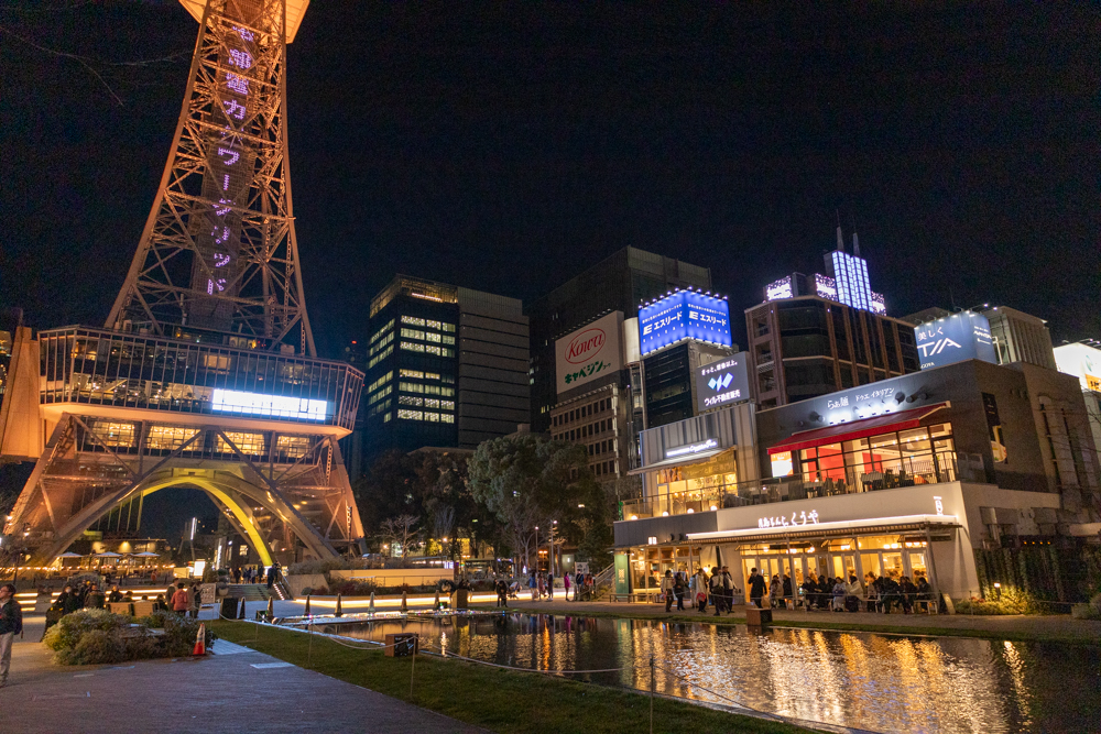 名古屋市栄、夜景、1月冬、名古屋市中区の観光・撮影スポット