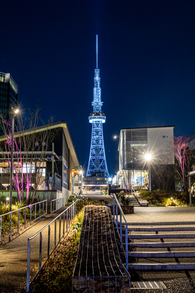 名古屋市栄、夜景、1月冬、名古屋市中区の観光・撮影スポット