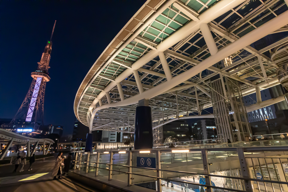 名古屋市栄、夜景、1月冬、名古屋市中区の観光・撮影スポット