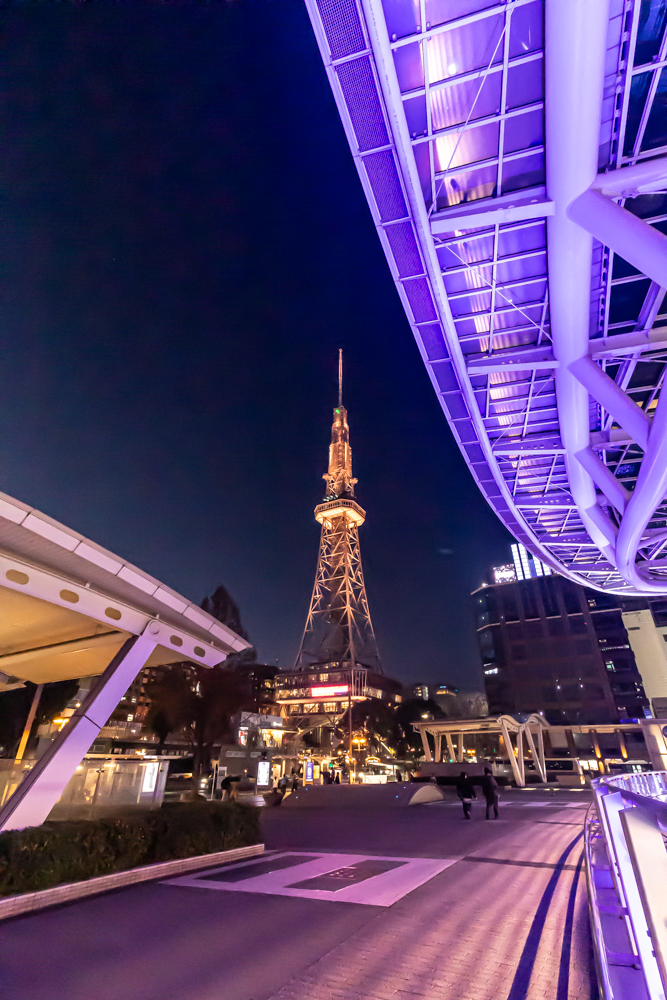 名古屋市栄、夜景、1月冬、名古屋市中区の観光・撮影スポット