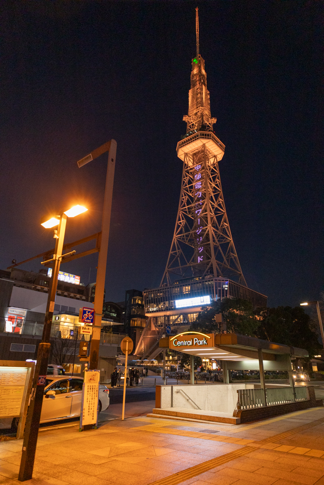 名古屋市栄、夜景、1月冬、名古屋市中区の観光・撮影スポット