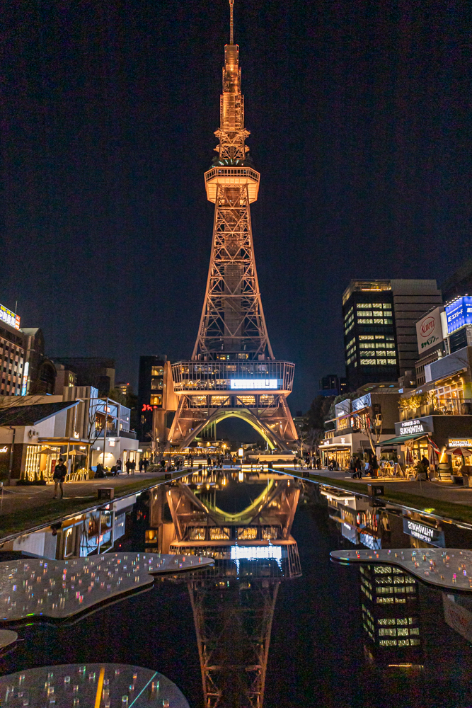 名古屋市栄、夜景、1月冬、名古屋市中区の観光・撮影スポット