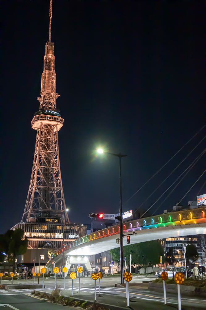 名古屋市栄、夜景、1月冬、名古屋市中区の観光・撮影スポット