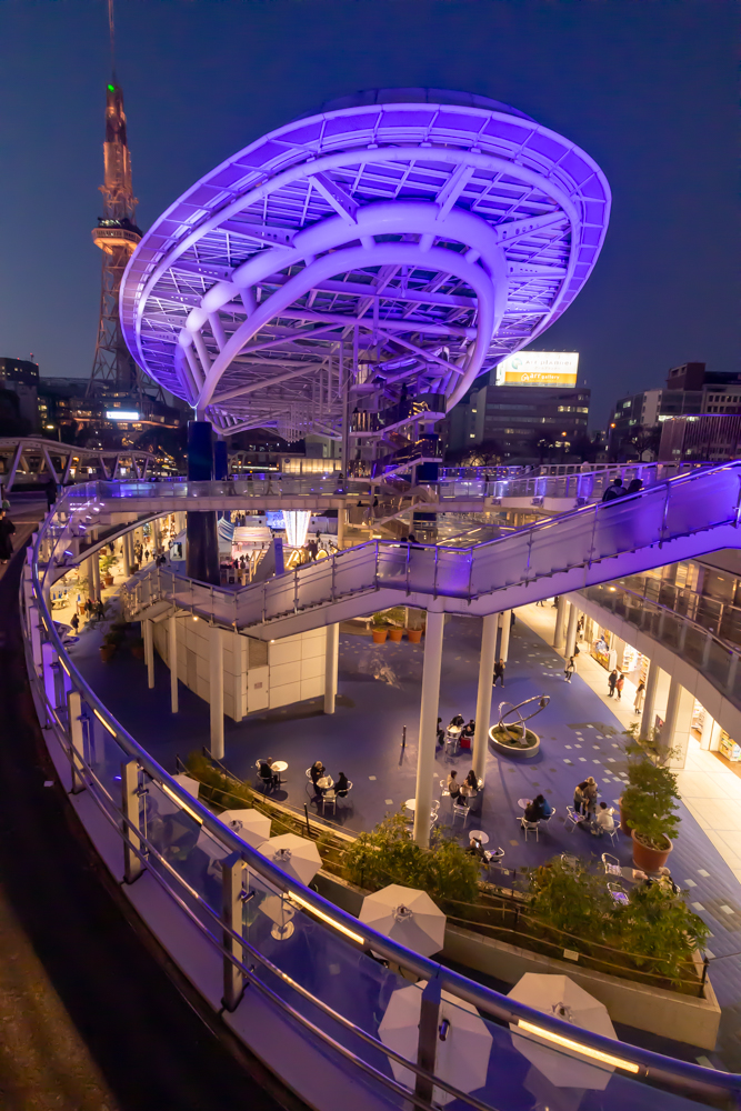 名古屋市栄、夜景、1月冬、名古屋市中区の観光・撮影スポット