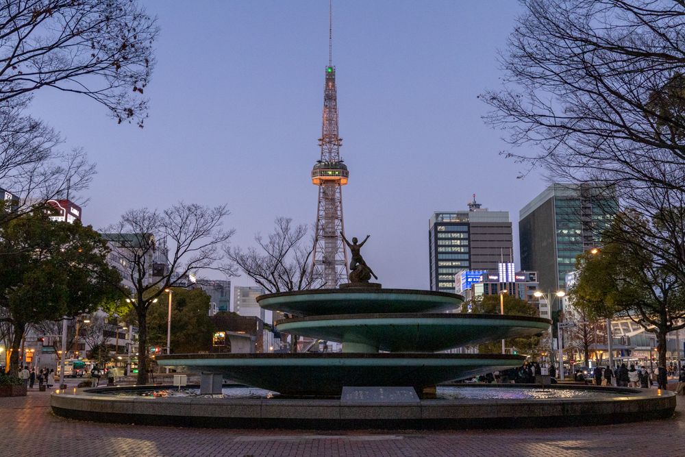 名古屋市栄、1月冬、名古屋市中区の観光・撮影スポット