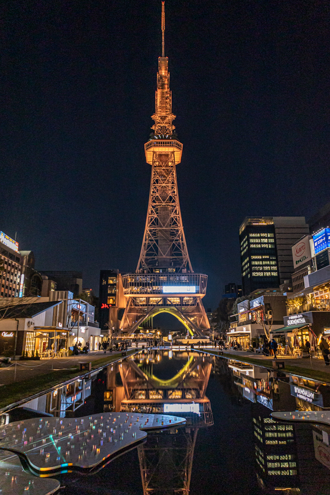 名古屋市栄、夜景、1月冬、名古屋市中区の観光・撮影スポット