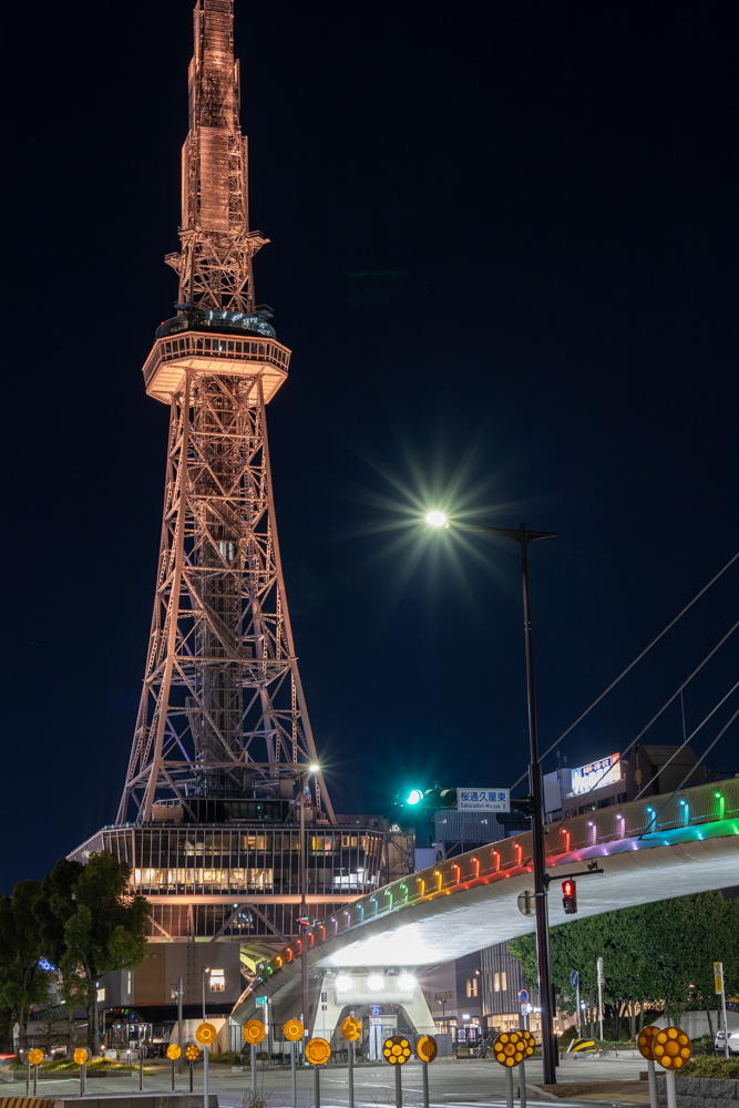 名古屋市栄、夜景、1月冬、名古屋市中区の観光・撮影スポット