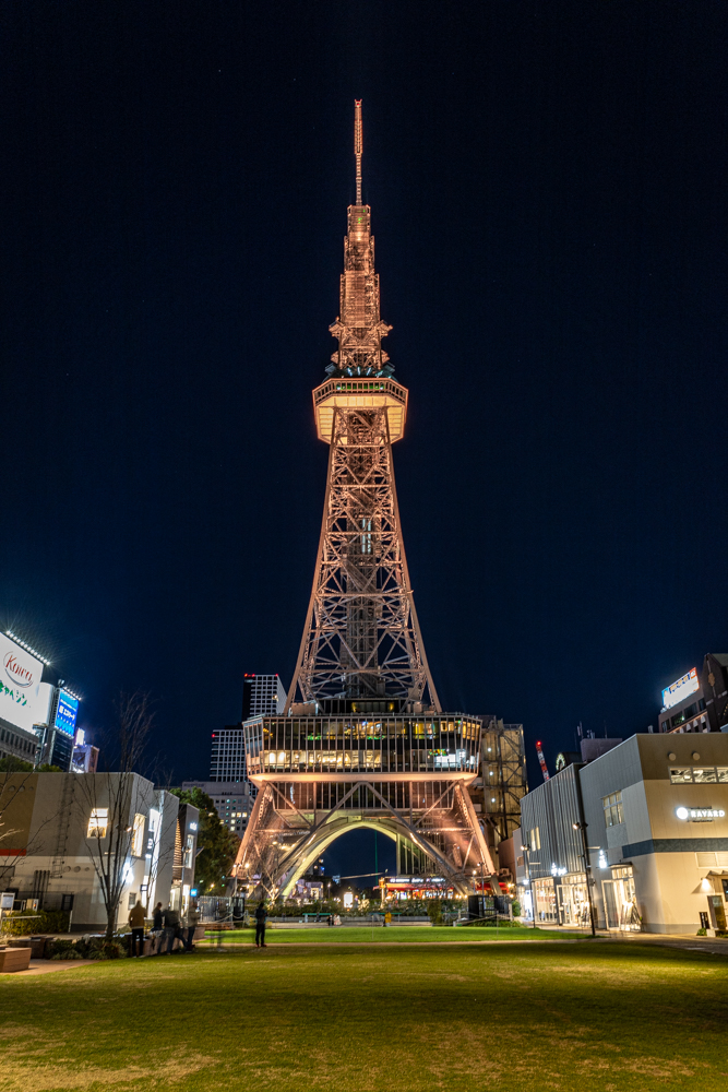 名古屋市栄、夜景、1月冬、名古屋市中区の観光・撮影スポット