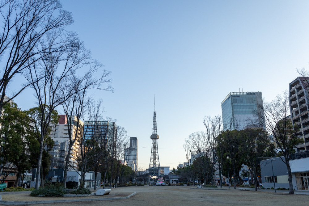 名古屋市栄、1月冬、名古屋市中区の観光・撮影スポット