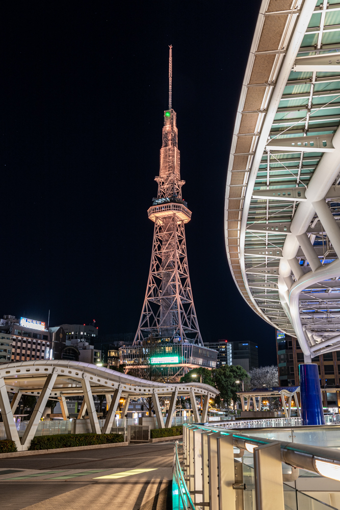 名古屋市栄、夜景、1月冬、名古屋市中区の観光・撮影スポット