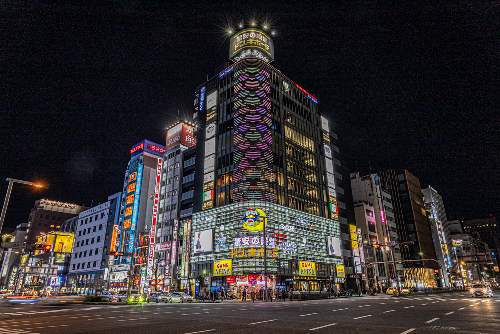 名古屋市栄、夜景、1月冬、名古屋市中区の観光・撮影スポット