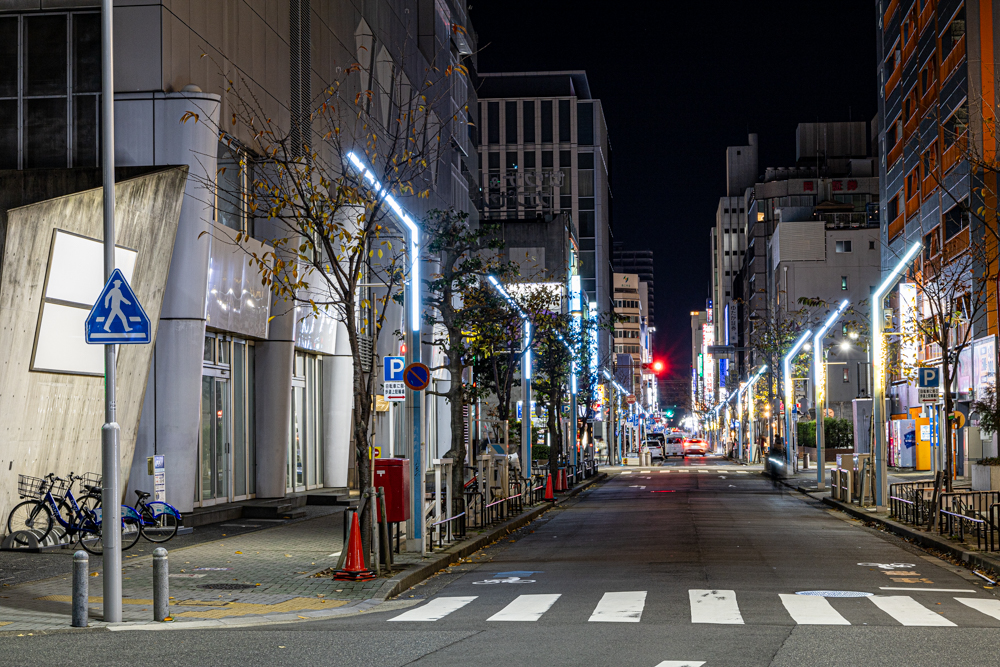 名古屋市栄、夜景、1月冬、名古屋市中区の観光・撮影スポット