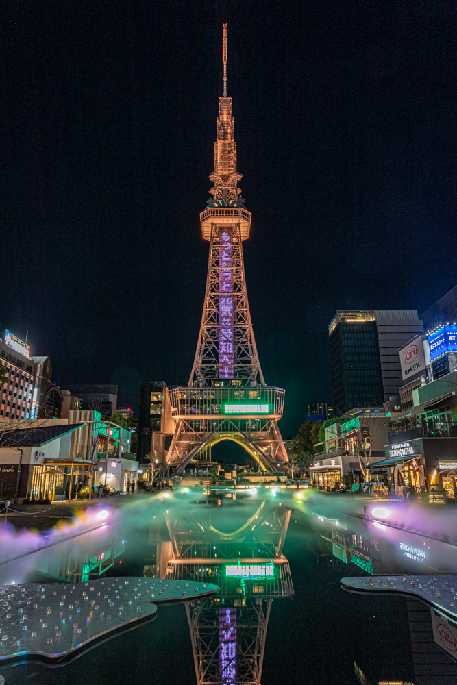 名古屋市栄、夜景、1月冬、名古屋市中区の観光・撮影スポット