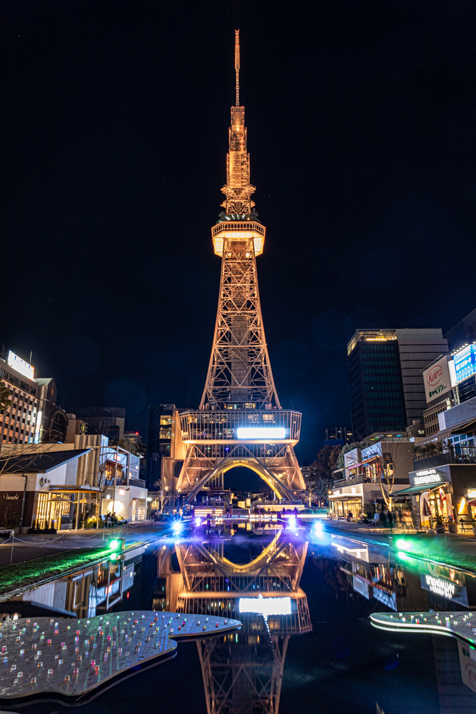 名古屋市栄、夜景、1月冬、名古屋市中区の観光・撮影スポット