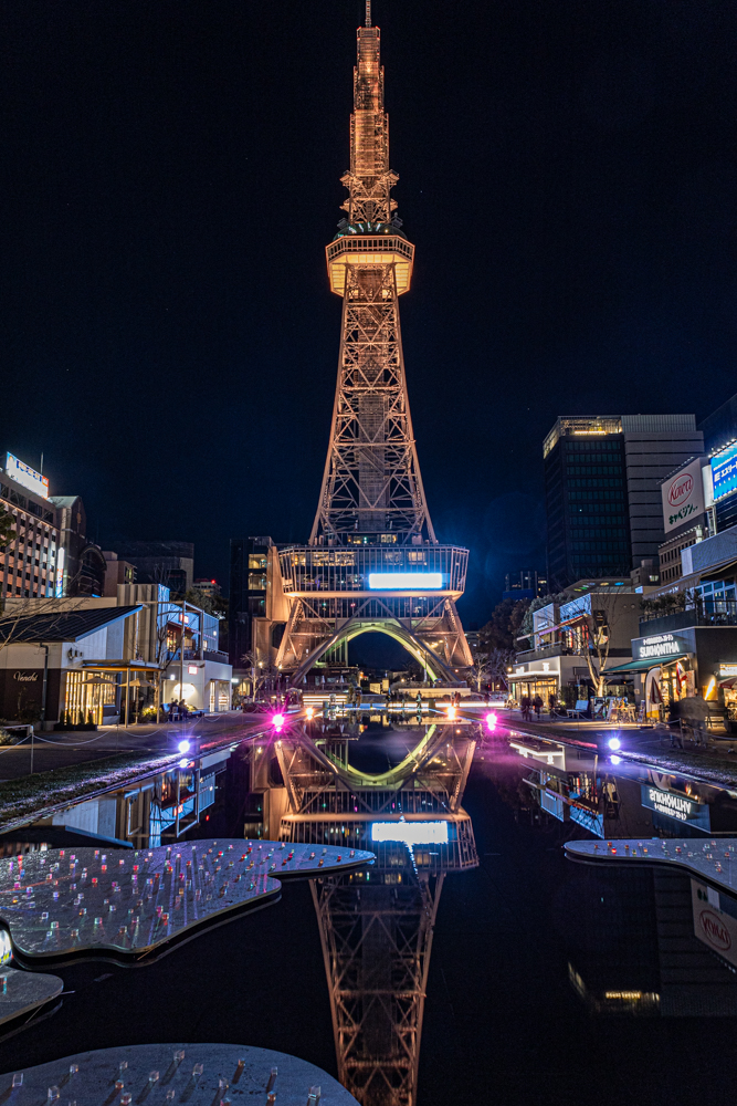 名古屋市栄、夜景、1月冬、名古屋市中区の観光・撮影スポット