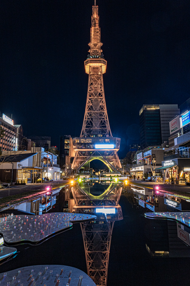 名古屋市栄、夜景、1月冬、名古屋市中区の観光・撮影スポット