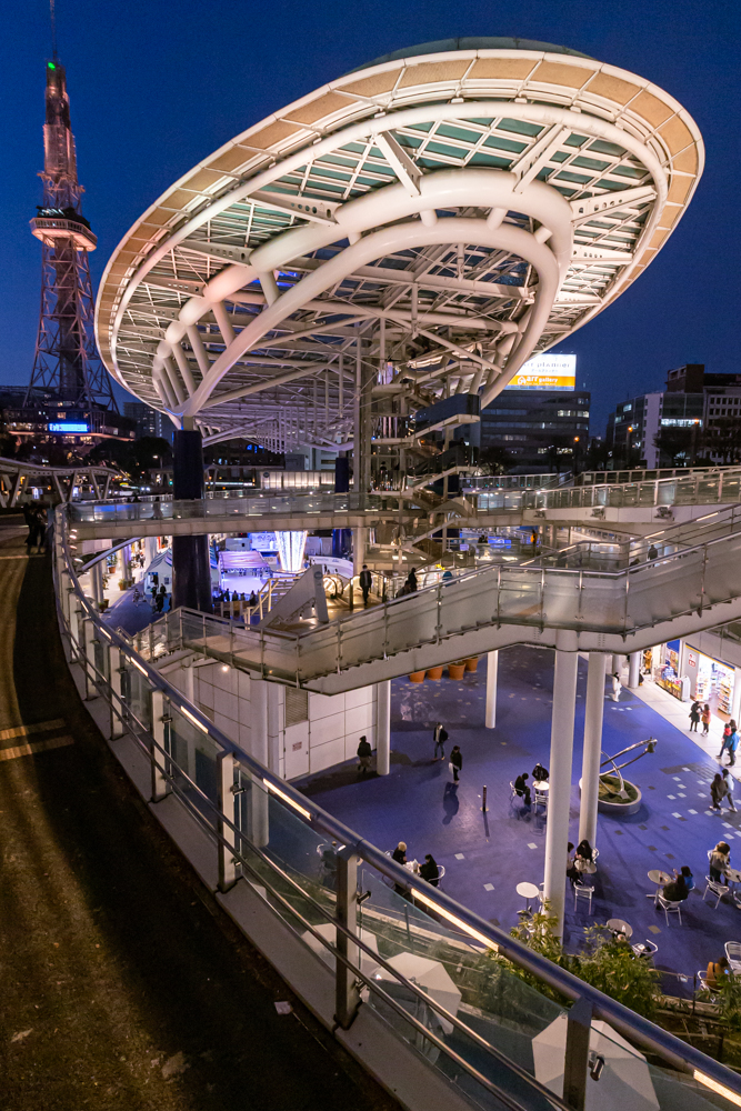 名古屋市栄、夜景、1月冬、名古屋市中区の観光・撮影スポット