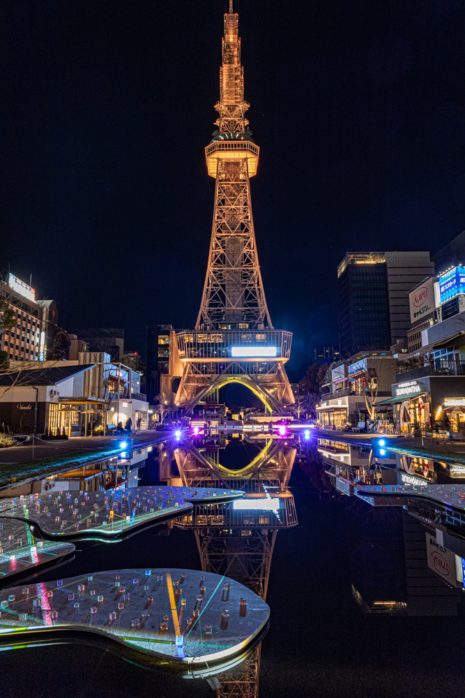 名古屋市栄、夜景、1月冬、名古屋市中区の観光・撮影スポット