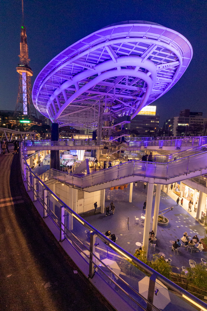 名古屋市栄、夜景、1月冬、名古屋市中区の観光・撮影スポット