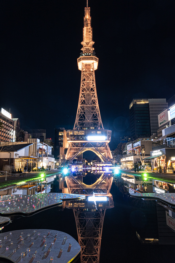 名古屋市栄、夜景、1月冬、名古屋市中区の観光・撮影スポット