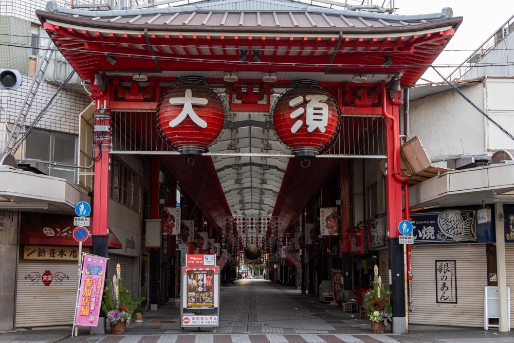 大須商店街、正月、町並み、1月冬、名古屋市中区の観光・撮影スポット