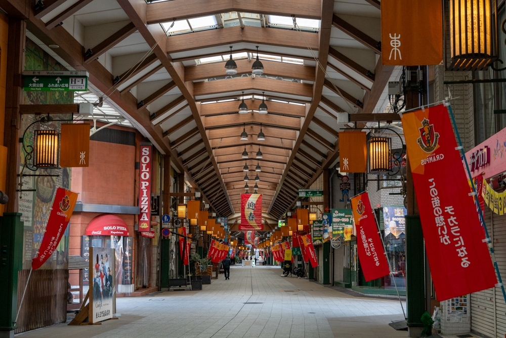 大須商店街、正月、町並み、1月冬、名古屋市中区の観光・撮影スポット