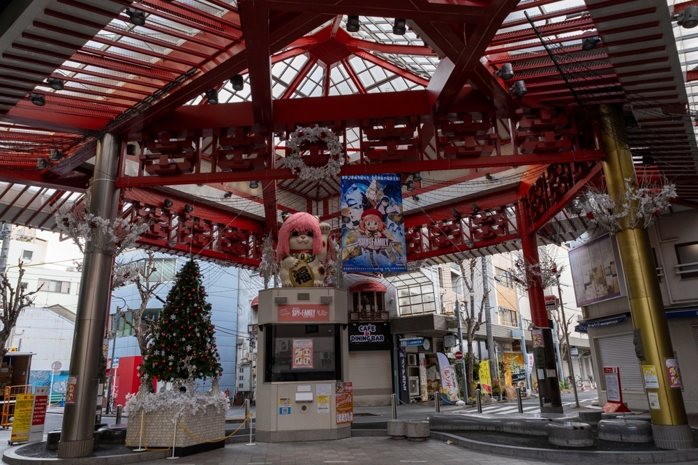 大須商店街、正月、町並み、1月冬、名古屋市中区の観光・撮影スポット